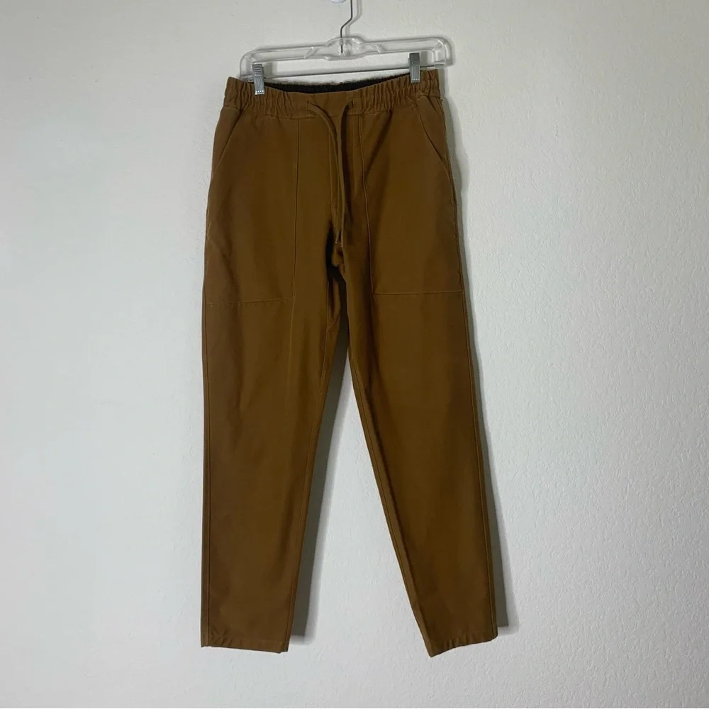 Lululemon Mens Bowline Pants in Utilitech khaki brown M - Picture 2 of 11